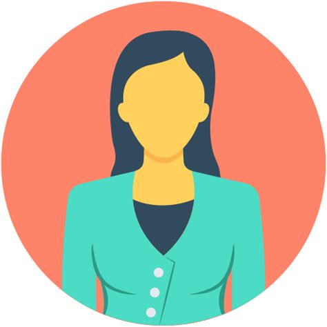 female female anchor female manager lady young lady icon