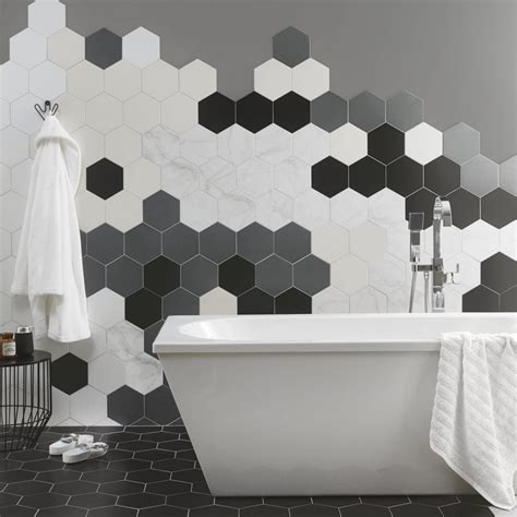 Hexagon Tiles Adding Shapely Style To Your Bathroom Tiles Direct