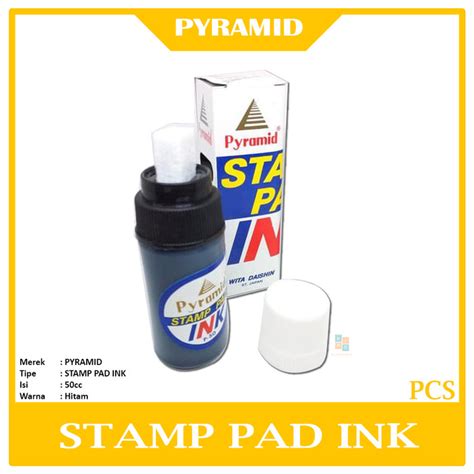 Jual PYRAMID Tinta Stempel Refill Ink Pyramid Stamp Pad Ink Pcs