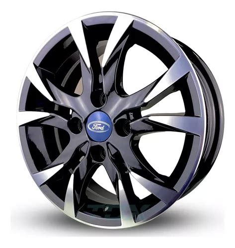 Rodas Scorro Ford Ka Fiesta Aro 15 4x108 Jogo Bicos Cor Preto