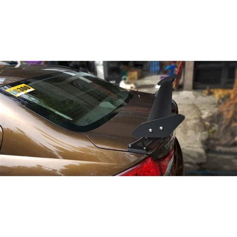 Single Blade Aluminum Spoiler Matte Black For All Sedan Cars Lazada PH