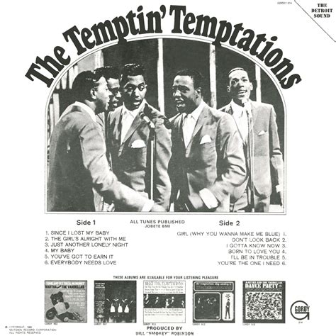 The Temptations – The Temptin’ Temptations | Vinyl Album Covers.com