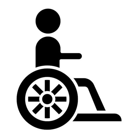 Premium Vector Disabled Person Vector Illustration Style