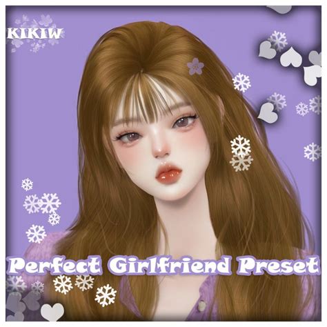 [kikiw]perfect Girlfriend Preset Tumblr Sims 4 Sims 4 Anime Sims 4 Collections