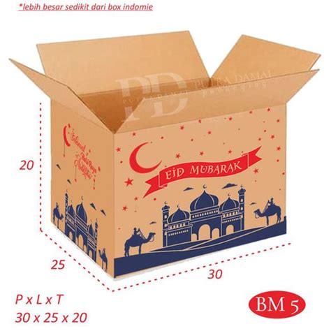 Jual Box Parcel Mini Kardus Box Parcel Lebaran Dus Idul Fitri Coklat