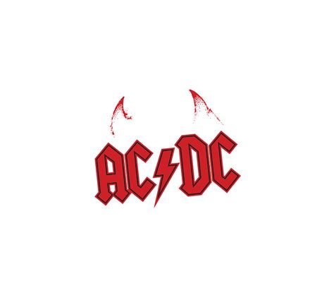 Ac Dc Logo Horns Illustration Acdc Acdc Logo High Voltage Logotype