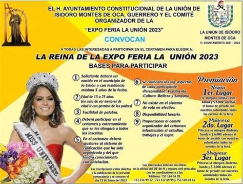 Convocatoria Para El Certamen De Belleza Para Elegir A La Reina De La