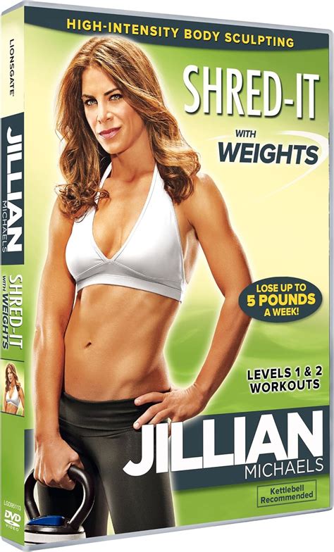 Jillian Michaels Shred It With Weights Dvd Amazon Co Uk Jillian