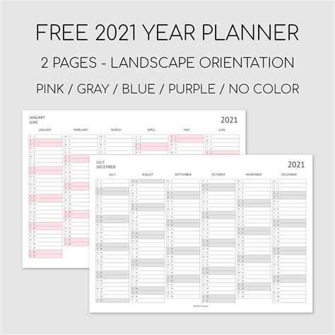 Bobbiprintables Free Printable Year Planner Pages Riset