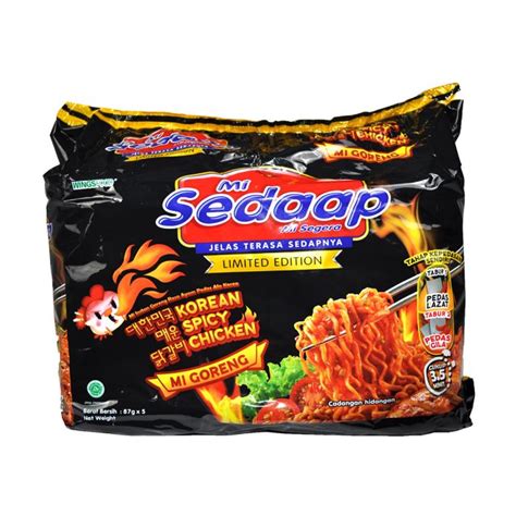 Buy Mi Sedaap Mee Goreng Korean Spicy Chicken 5s X 87g For Only Rm699