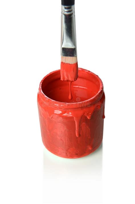 Red Paint Dripping Stock Image Image Of Inkblot Splattered 16164465