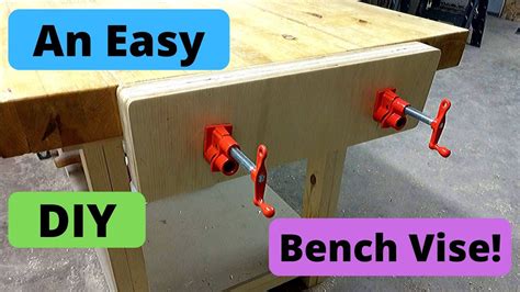 An Easy Diy Bench Vise With Pipe Clamps Youtube