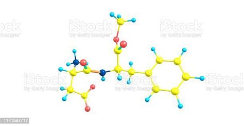 Foto De Estrutura Molecular De Aspartame Isolada No Branco E Mais Fotos