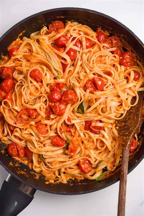 Cherry Tomato Garlic Pasta Real Greek Recipes