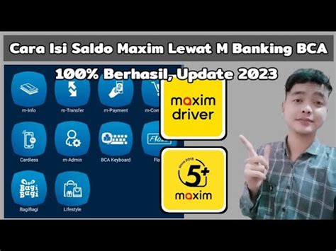 Cara Isi Saldo Maxim Lewat M Banking Bca Terbaru Youtube