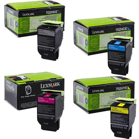 Original Lexmark 702H CMYK Multipack High Capacity Toner Cartridges