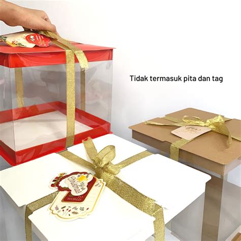 Jual Box Kotak Mika Kue Cake Hantaran Wedding Lamaran Nikah Seserahan