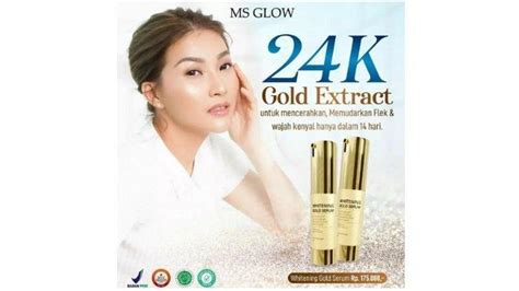 Review Ms Glow Gold Serum Dengan Ekstrak Emas Asli Ampuh Mencerahkan