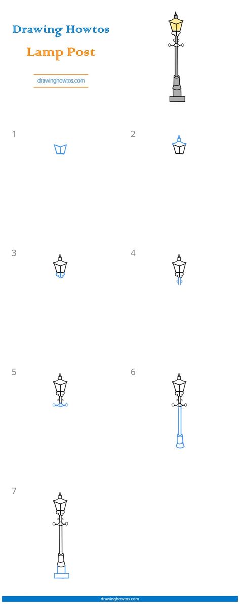 How To Draw A Lamp Post Step By Step Easy Drawing Guides Drawing Howtos