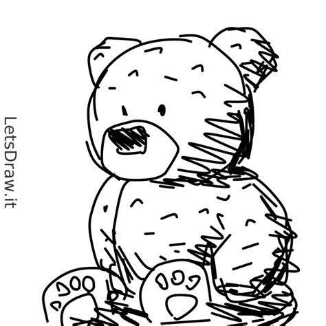 How To Draw Teddy Bear Letsdrawit