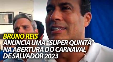 Bruno Reis explica como será abertura oficial do Carnaval nesta quinta