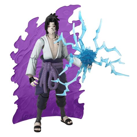 Boneco Bandai Naruto Shippuden Anime Heroes Sasuke Uchiha Atacado