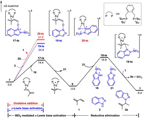 Reaction Energy Profile Of The Lewis Acid Mediated Pd Catalyzed