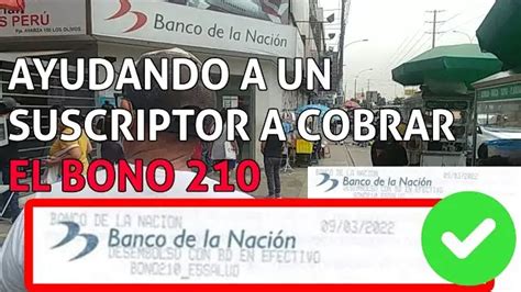 Como Cobrar El Bono 210 Banco De La Nacion El Consejo Salvador