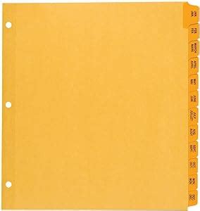 Oxford Binder Dividers Premium Monthly Preprinted Tabs January