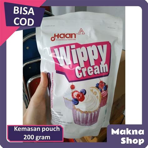 Whipped Cream Bubuk Haan Han Gr Wippy Whipping Cream Haan