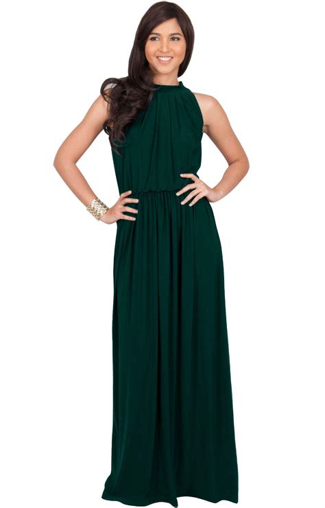 Koh Koh Sexy Sleeveless Summer Formal Flowy Casual Gown