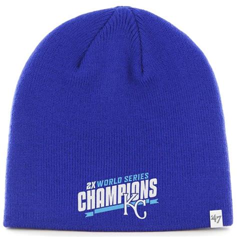 Kansas City Royals Time World Series Champions Beanie Knit Cap By