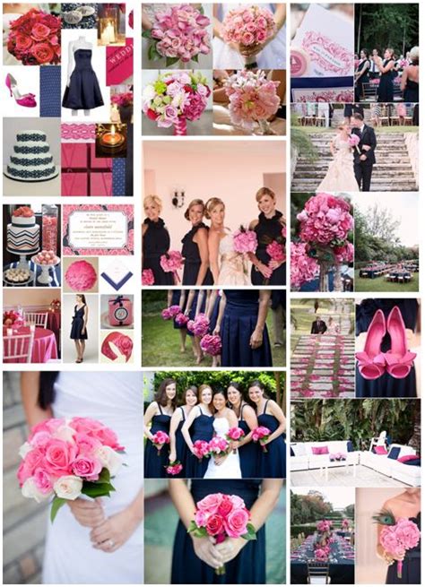 Navy Blue And Hot Pink Wedding Colors Pink Wedding Colors Navy Pink