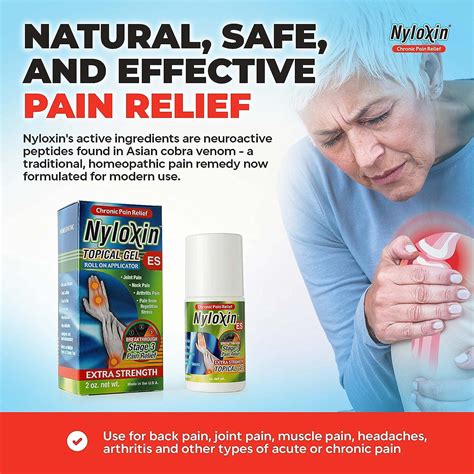 Nyloxin Extra Strength Roll On Pain Relief Cream 2 Oz Arthritis