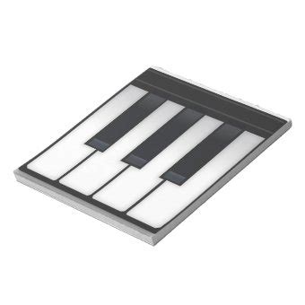 Piano Emoji Notepad | Zazzle