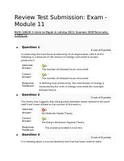 Final Examn Module 11 Docx Review Test Submission Exam Module 11