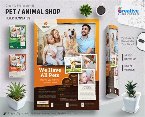 Pet Shop Flyer Template Print Templates Graphicriver