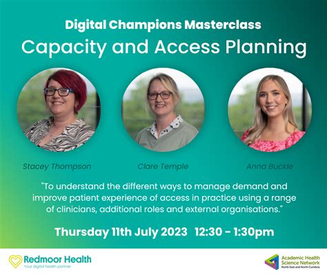 Capacity And Access Planning Masterclass Health Innovation Nenc