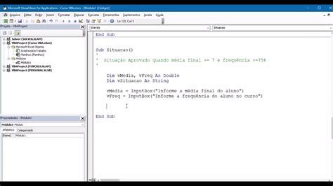 Vba Exemplo Pr Tico Estrutura If No Vba Youtube
