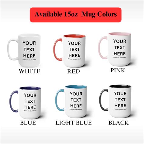 Personalized Coffee Cup Design Your Own Custom Text Mug Personalized