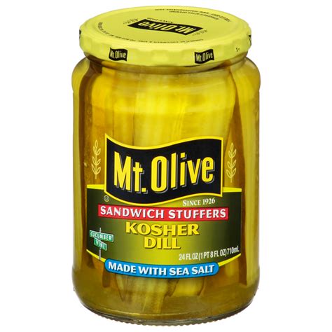 Save On Mt Olive Sandwich Stuffers Kosher Dill Pickles With Sea Salt