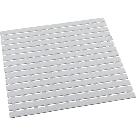 WENKO Tapis De Douche Arinos Blanc 54x54cm Avec Ventouses Tecniba