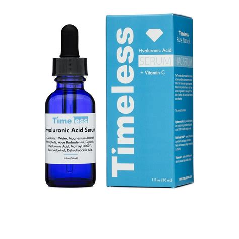 Timeless Skin Care Hyaluronic Acid Vitamin C Serum 1 Oz