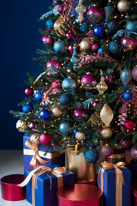 Pin By Rosyrose On Purple Christmas Tree Colour Scheme Colorful