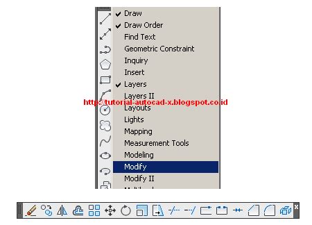 Tutorial Autocad X Perintah Modify Autocad