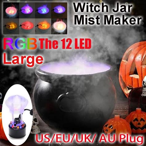 New Large Witch Jar Cauldron With Ultrasonic Mist Maker Sprayer Air Humidifier Halloween Witch