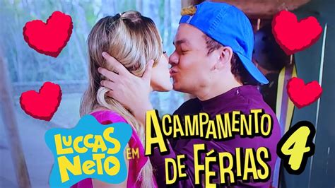 O Beijo Do LUCCAS NETO NA Princesa NO ACAMPAMENTO DE FÉRIAS 4 YouTube