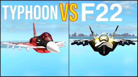 Roblox Military Tycoon Tyhoon X Vs F22 What Makes Them Different Youtube