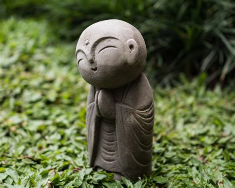 Jizo Statue 9 Inch 22 Cm Stune Statue Jizo Figurine Jizo Etsy