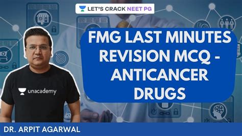 FMG Last Minutes Revision MCQ Anticancer DRUGS NEET PG 2021 Dr